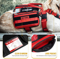 OneTigris Service Dog Vest Harness - M / Red - image 4