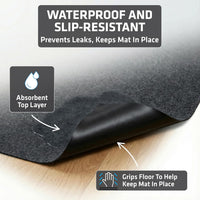 Drymate 2-Pack Washable Pee Pads for Dogs, 29x36 - 29" x 36" (2-Pack) / Charcoal - image 3