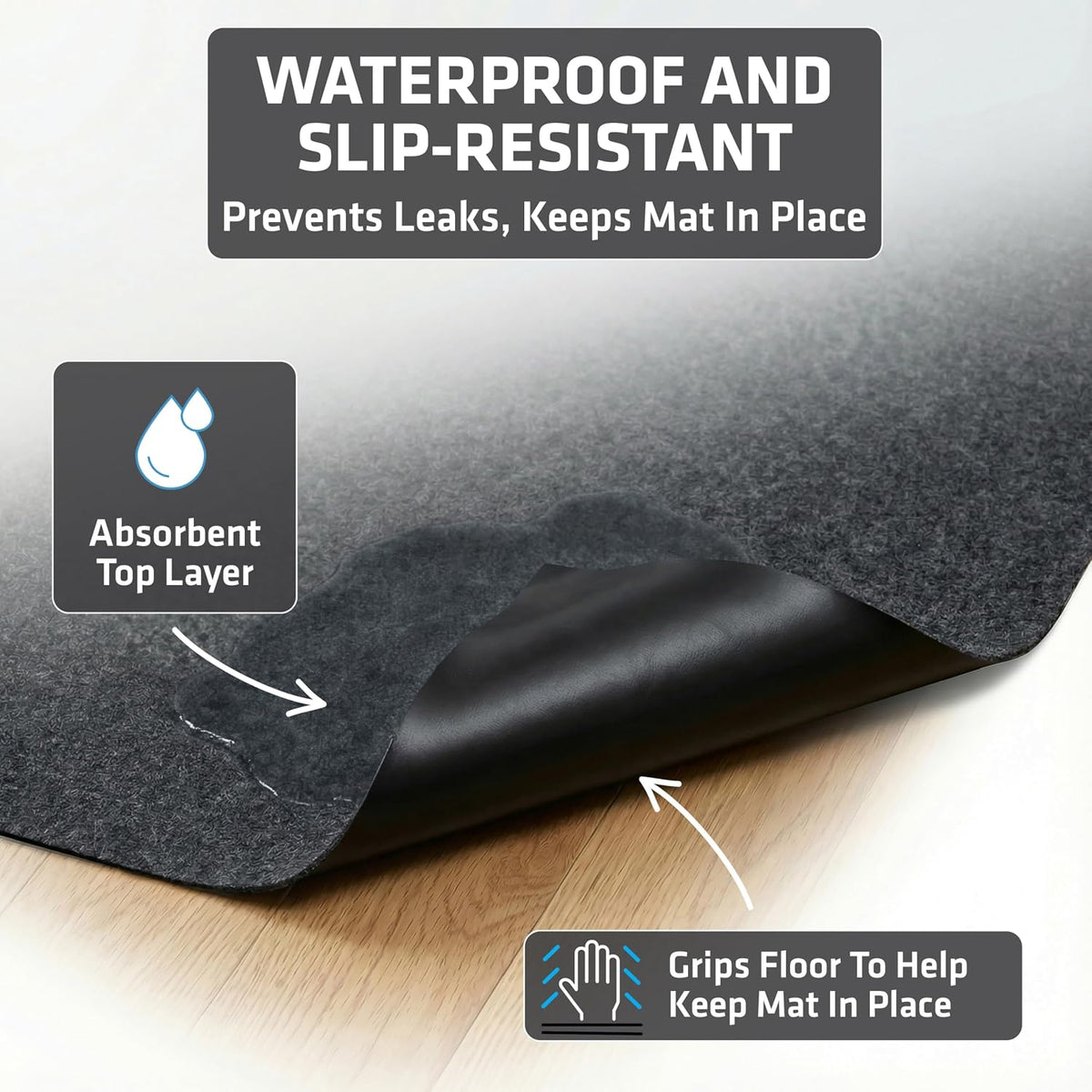 Drymate 2-Pack Washable Pee Pads for Dogs, 29x36 - 29" x 36" (2-Pack) / Charcoal - image 3