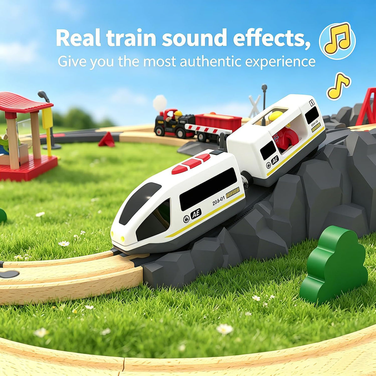 Battery Operated Locomotive Train - Remote Control Train - image 4