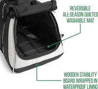 Sherpa Forma Frame Crash-Tested Travel Pet Carrier, Airline Approved & Guaranteed On Board - Black, Medium