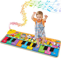 Floor Piano Mat, Musical Educational Keyboard Playmat for Kids Aged 1 2 3+ – Fun for Kids & Family - Music Sensory Piano Mat