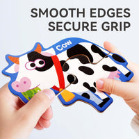 Dotimo 30-piece magnetic vehicle puzzle with cars, trucks and large printed names - view 9