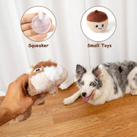Hollypet Squeaky Hide and Seek Dog Toys for Small and Medium Dogs - Pine Cone - image 4