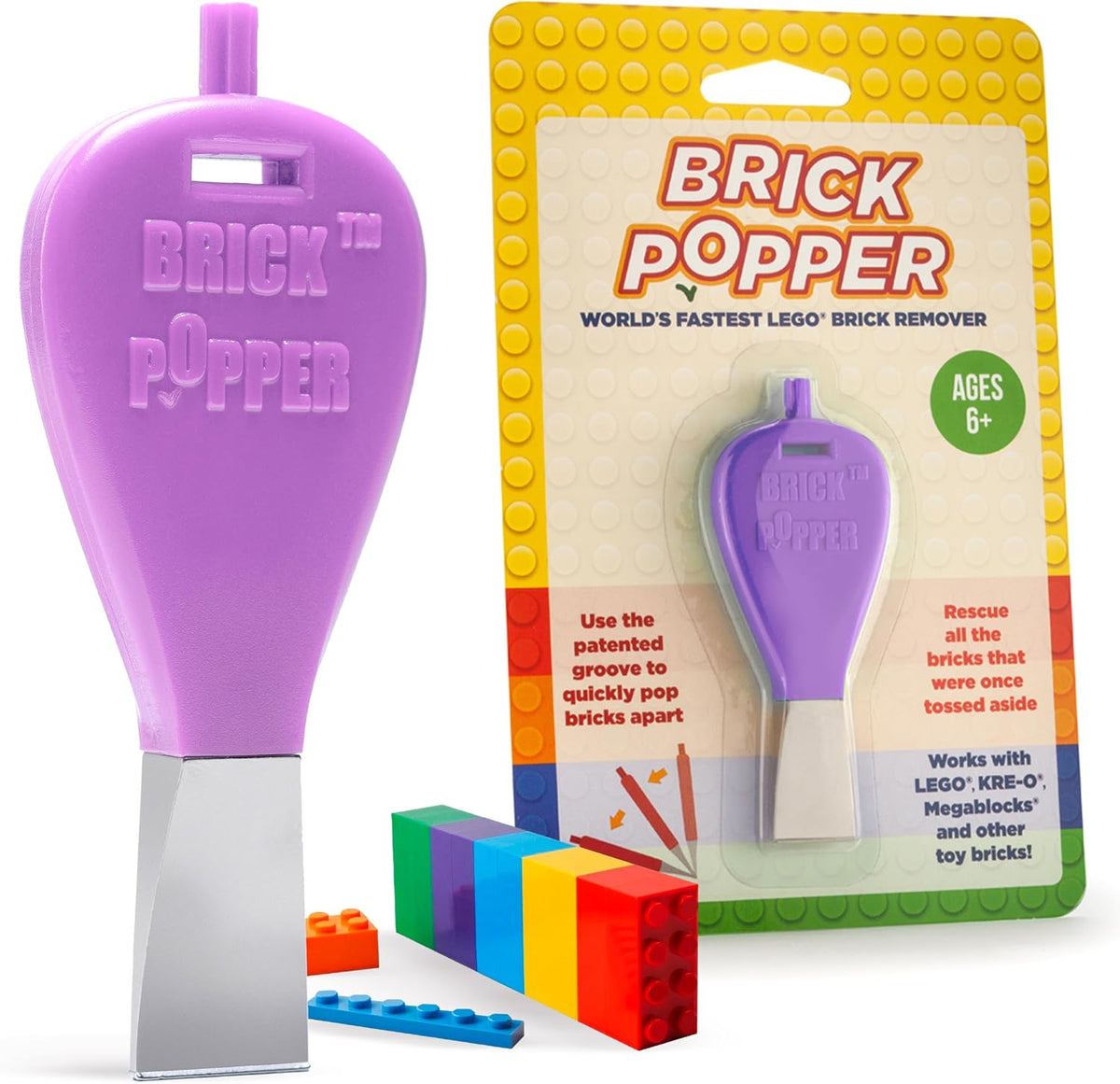 Brick Popper Brick Separator Tool, Building Block Remover Gadget - Purple