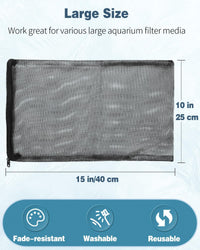 Pawfly 8 Pack Aquarium Filter Media Bags - Fine / 15" x 10" - image 2