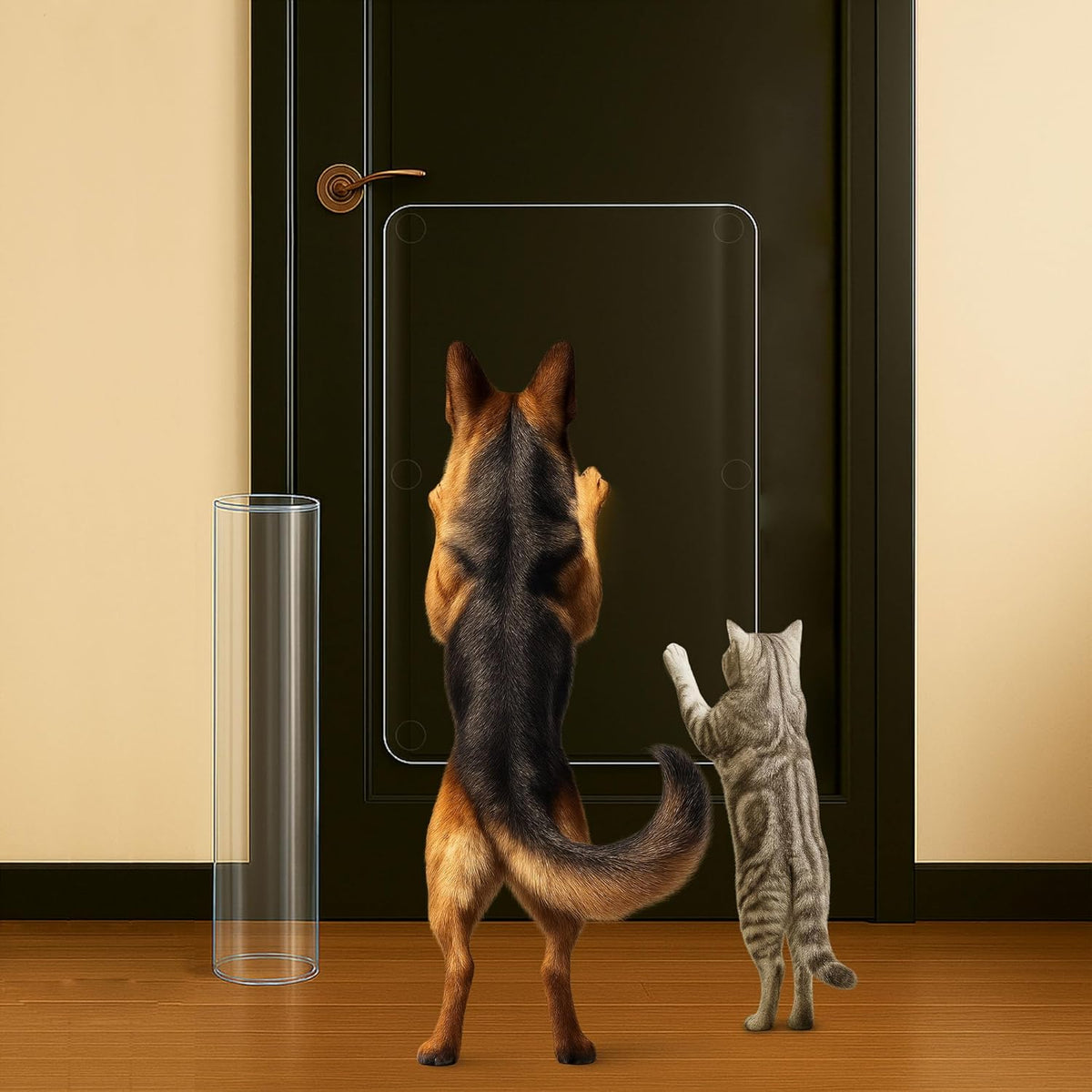 Heavy Duty Door Protector from Dog Scratching 16 x 30'' Transparent - 1 Pack / 16 x 30''