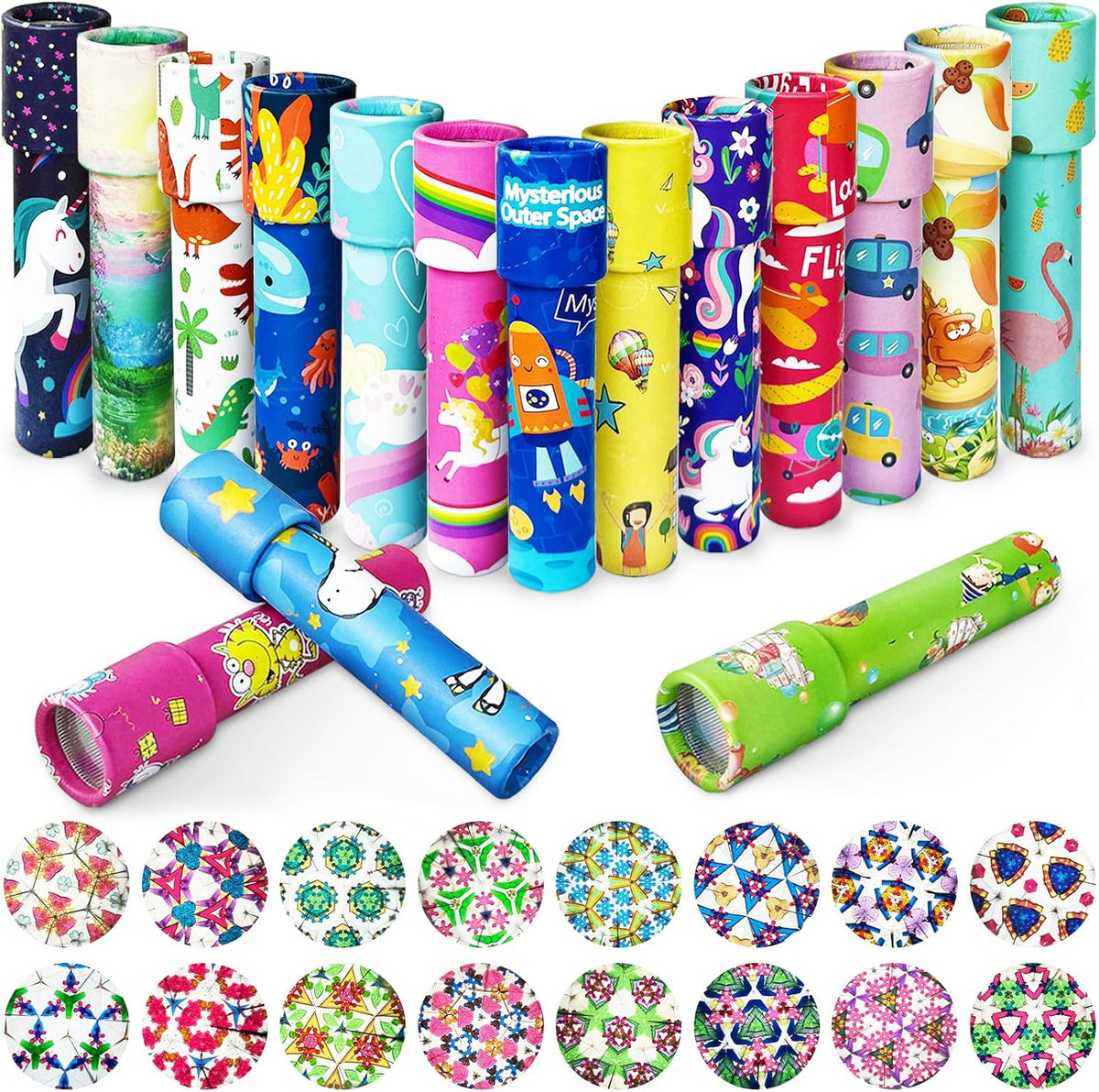 Xeehwb 2 Pack Classic Kaleidoscope Toy - Cute Style