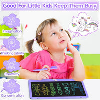 Hockvill LCD Writing Tablet for Kids 8.8 Inch - 11"W x 8.2"H / Purple - image 4
