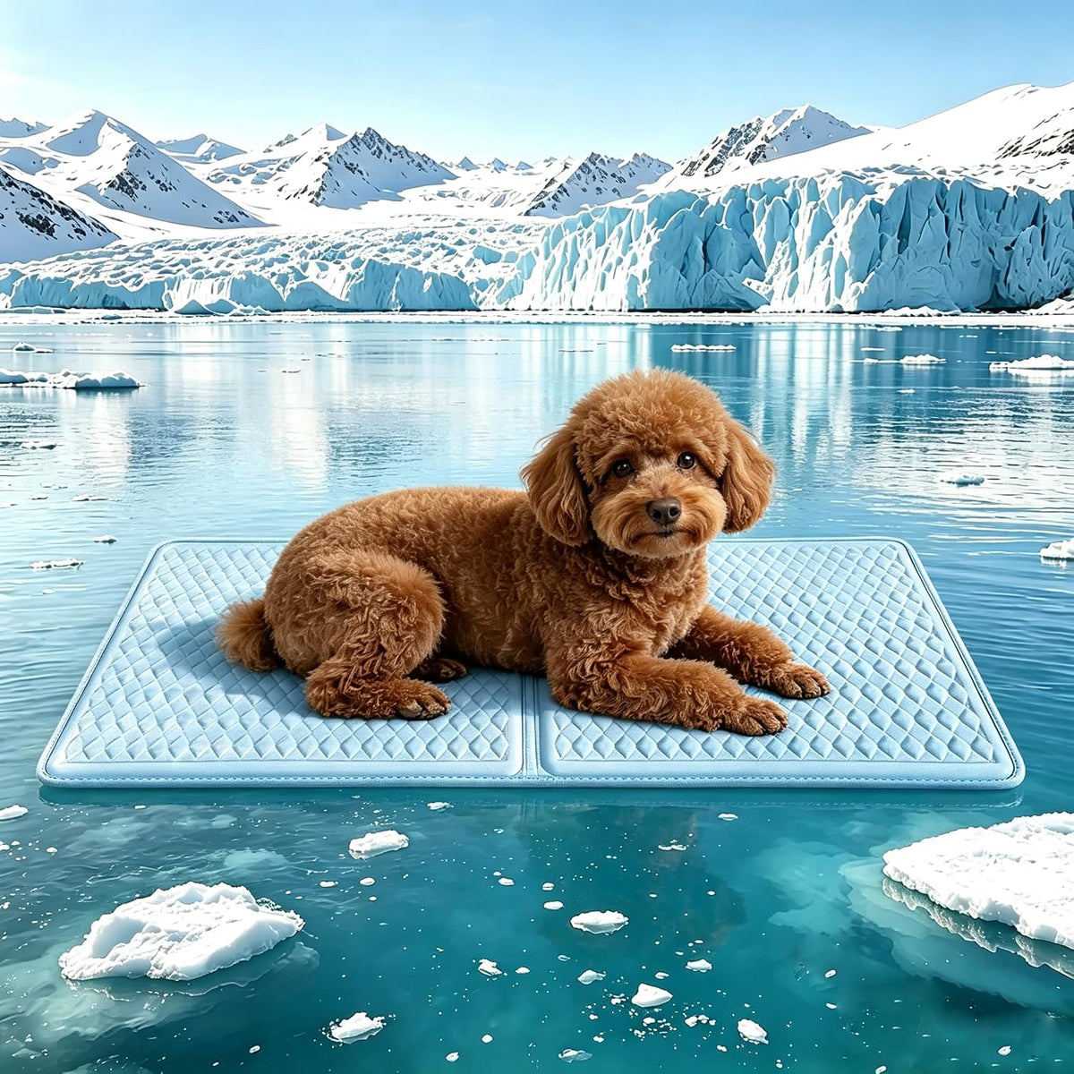 GOLOPET Cooling Mat for Dogs 34 x 23in – Essentials for Dogs - Sky blue / 34x23in