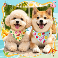 Preboun 100 Pcs Fall Paw Print Dog Bandanas Bulk - Summer / 19.7 x 13.8 x 13.8 Inch - image 4