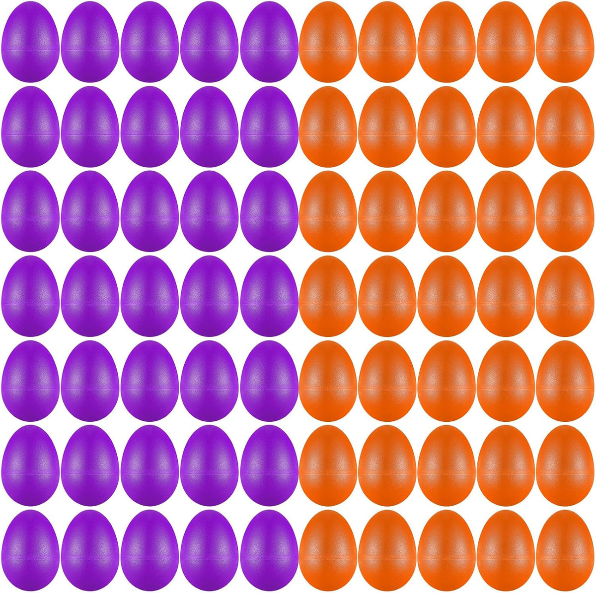Yeshone 100 plastic egg shakers in 10 bright colors - view 7