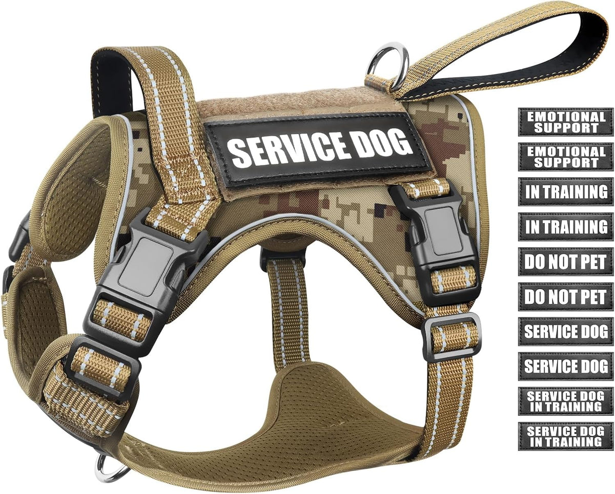 WINSEE Tactical Dog Harness - X-Large / Desert Camo