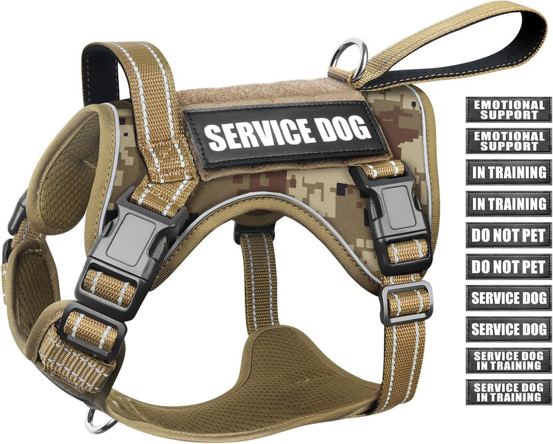 WINSEE Tactical Dog Harness - X-Large / Desert Camo