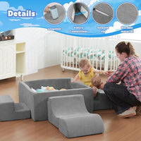 STAOLENE 6 piece soft foam climbing blocks for toddlers with ball pit, stairs and ramps - view 8
