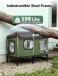 Pecute Insulated Weatherproof Outdoor Cat House with Cat Heating Pad – Essentials for Cats - X-Large ( 31.1"L x 16.9"W x 19.6"H ) - image 3