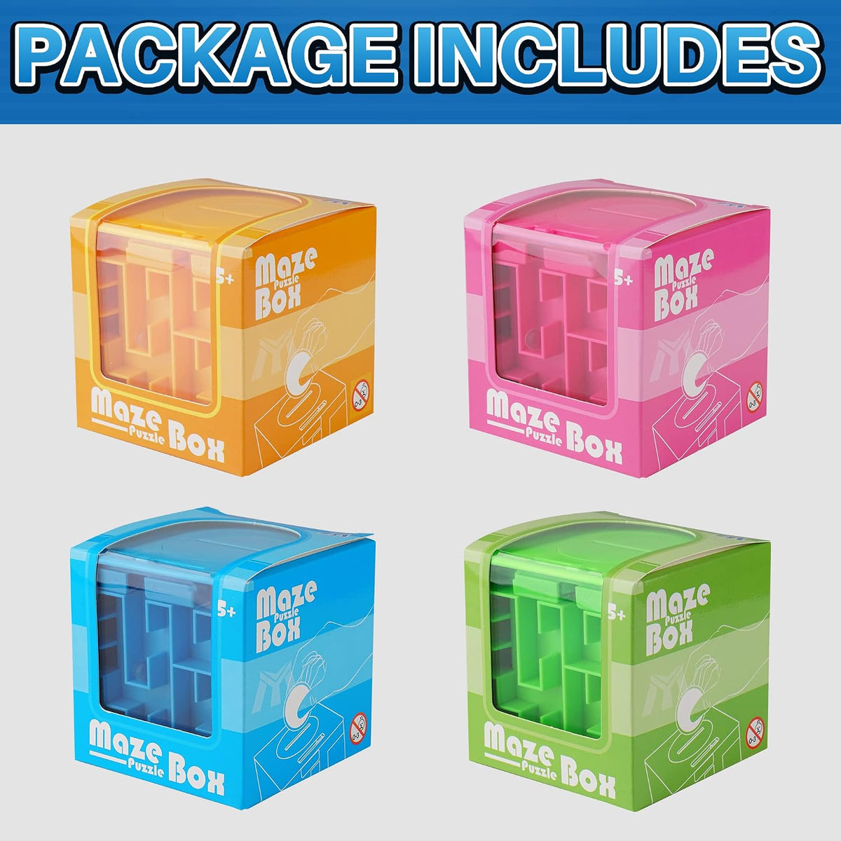 8 Pack Money Maze Puzzle Box for Cash Gift - 4 Pack - image 3