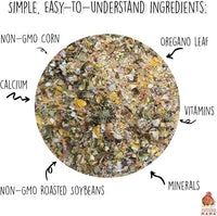 Pampered Chicken Mama Molting Supplement for Chickens: Fluffiest Feathers Ever Backyard Chicken Feed and Supplies for Hens (2 pounds)