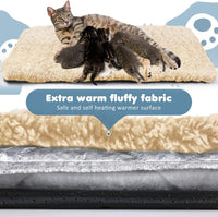 Drydiet 6 Pack Self Warming Pet Cat Dogs Pad 18 x 24 Inch Grey – Essentials for Cats - 19 x 28 Inch / Grey+Beige - image 4