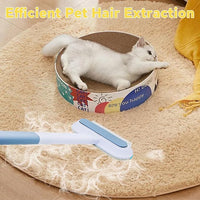 Pet Hair Removal Tool, 4 in 1 Cat and Dog Hair Remover, Gentle on Furniture, Reusable, Washable Cat Hair Remover Brush for Car, Couch, Carpet, Clothes, Window and Laundry