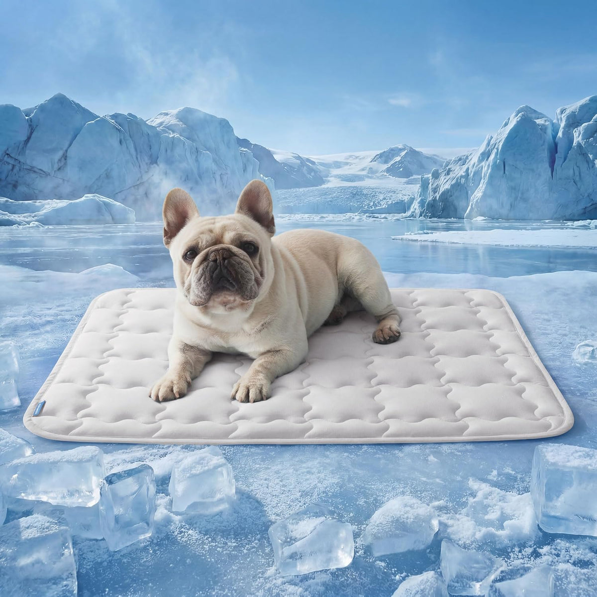 Bedsure ArcticMax Cooling Mat for Large Dogs - Pearl Grey / 29"L x 21"W