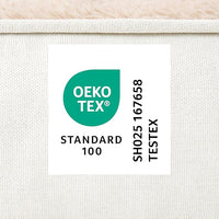 TOWN & COUNTRY EVERYDAY CuddleTown Comfy Solid Bolster Sofa Pet Bed, Supportive & Calming Egg Crate Foam, Non-Slip Bottom, Machine Washable Cover, Cream, Large 35"x25"x8"