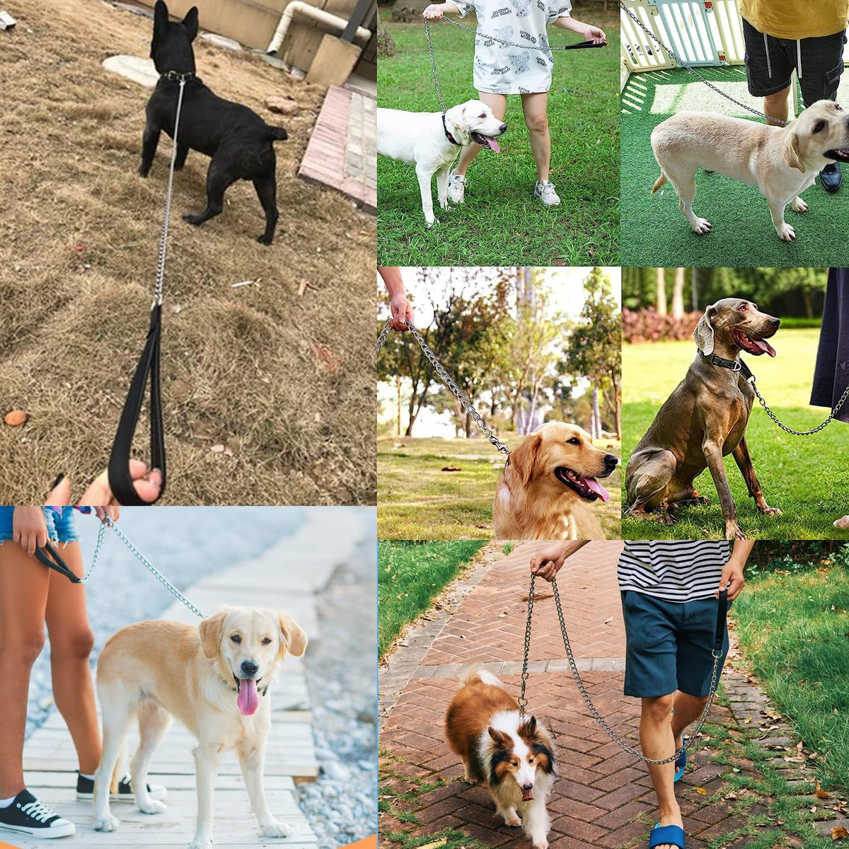 Chain Heavy Duty Metal Dog Leash - 6FTx3mm (30-120 lbs) - image 3
