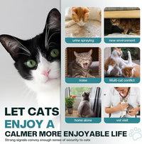 Cat Calming Diffuser 6 in 1 Multicat Calming Pheromones Diffusers Relief Stress Anxiety Fighting Scratching 90 Days Calm Relaxing Pheromone for Cats kit 48ml Refill Fits All Common Diffuser Plug In