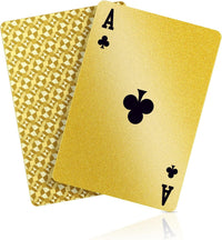 BIERDORF Waterproof Playing Cards, Deck of Cards, Poker Size – Fun for Kids & Family - Gold