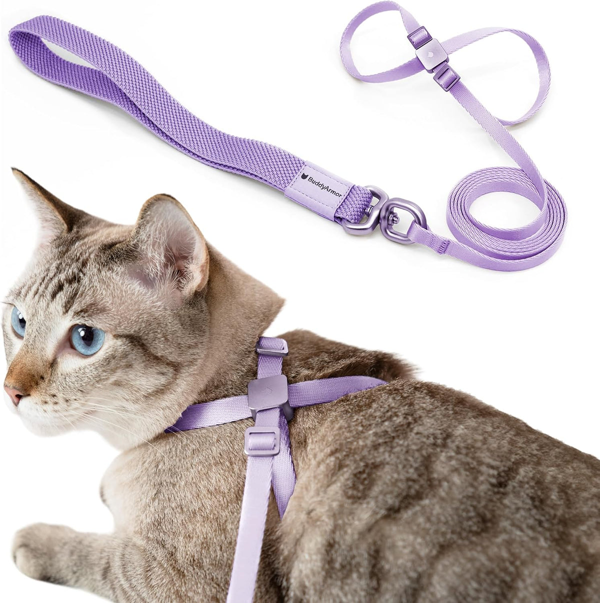 Cat Harness and Leash 2-in-1 - Monet Purple