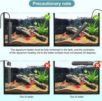 200W Aquarium Heater for 20-40 Gallon with Auto Shut-Off When Leaving - Black / 300W - image 3