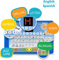 Bilingual English & Spanish Interactive Alphabet Wall Chart - ENG + ES (Tablet) - image 2