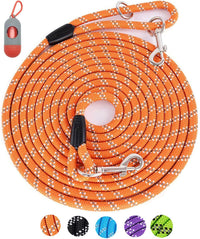 Long Dog Leash for Training 10FT/16FT/20FT/30FT/50FT/100FT - 30FT* 1/3 inch / 1Pack Orange