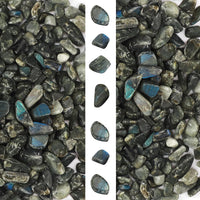 gemshan 2lb Rose Quartz Chips Natural Crushed Crystal Chip Bulk - Labradorite