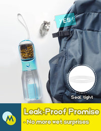 Portable Water Bottle for Small Dogs - Blue / 20oz - image 4