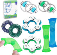8Pcs Sensory Fidget Toys with Fidget Spinner - Green 8pcs