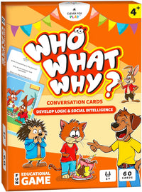 Who What Why Conversation Cards for Kids - Logic & Social Intelligence