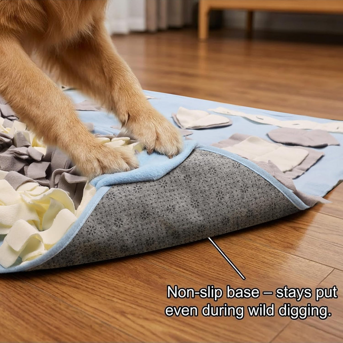 Snuffle Mat for Dogs: Slow Food Interactive Experience – Essentials for Dogs - Blue / Large 38x38 inch - image 4
