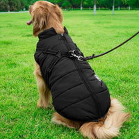 Aiboria Dog Jackets Coat for Winter Windproof Waterproof Skiing Dog - Black / XXXX-Large - image 2
