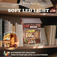 Cutefun Book Nook Kit - DIY Miniature Dollhouse Kit for Adults and Teens – Fun for Kids & Family - Folding Fan Shop - image 3