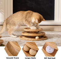 Cat Ball Track Toy with Puzzle Top - Extra Large Size - image 2