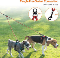 Taglory Double Dog Leash Coupler for Two Dogs - 30 Inch (Pack of 1) / Red - image 2