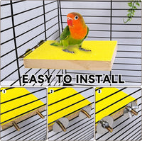 5pcs Bird Perch Stand Platform Natural Wood Parakeet Toys Cage - 7PCS - image 2