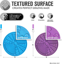 Hyper Pet IQ Treat Lick Mat for Dogs & Cats - Suction Lick Mat 2pk / Blue/Purple - image 3