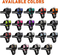 Dogline Dog Harness, Reflective No-Pull Adjustable Vest with Handle for Walking, Training, Breathable, No - Choke Harness for Small, Medium or Large Dogs Room for Patches Girth 22"-28" in Green Camo