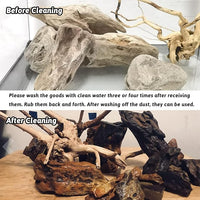 PINVNBY Dragon Stone Ohko Natural Aquarium Rocks - Mixed Sizes Perfect for Reptile & Amphibian Tanks - 4.5 lbs