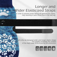 EXPAWLORER Anti Slip Dog Socks to Prevent Licking Paws, Dog Shoes for Hot Pavement, Dog Booties for Small Medium Large Senior Dogs, Traction Control Boots & Paw Protectors for Hardwood Floors