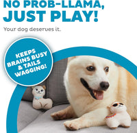 Outward Hound Hide-A-Birthday-Cake Plush Squeaky Dog Toy - Llama - image 2