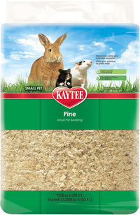 Kaytee Small Animal Pine Bedding for Guinea Pigs, Rabbits - 52.4 Liter / Tan