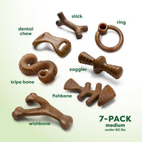 Benebone Medium 4-Pack Dog Toys for Aggressive Chewers - Medium / 7 Pack - image 2